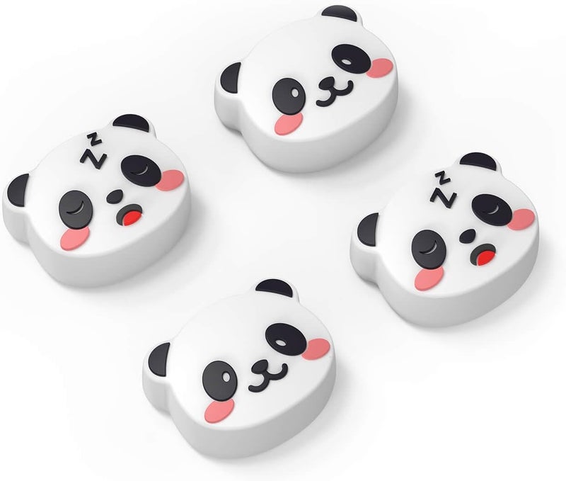 Jemdo 4 Pack Silicone Joystick Grip Caps Anti Slip Thumb Stick Covers Panda Design for Mini Handheld Devices - Image 1